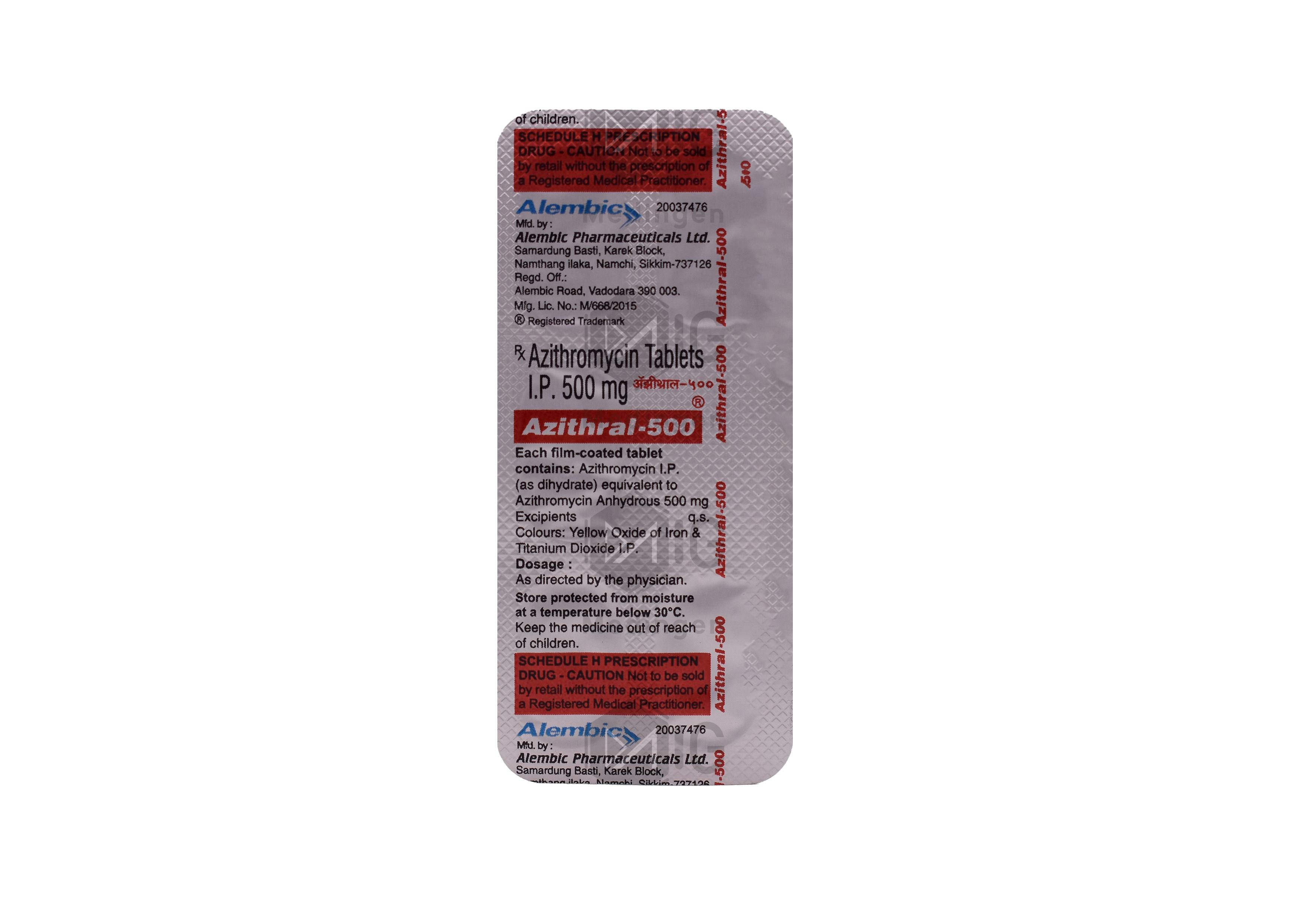 AZITHRAL 500MG