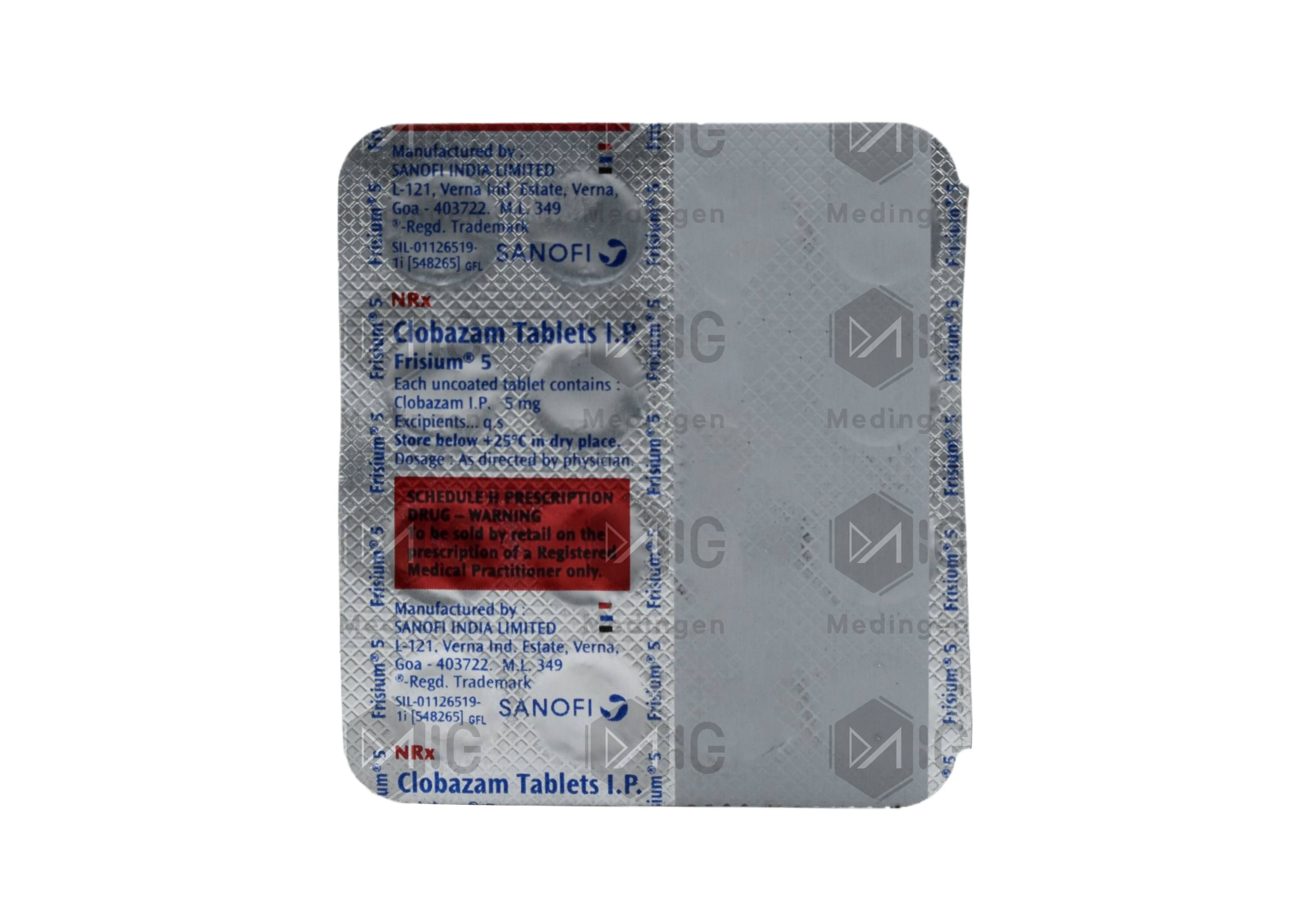 FRISIUM 5MG