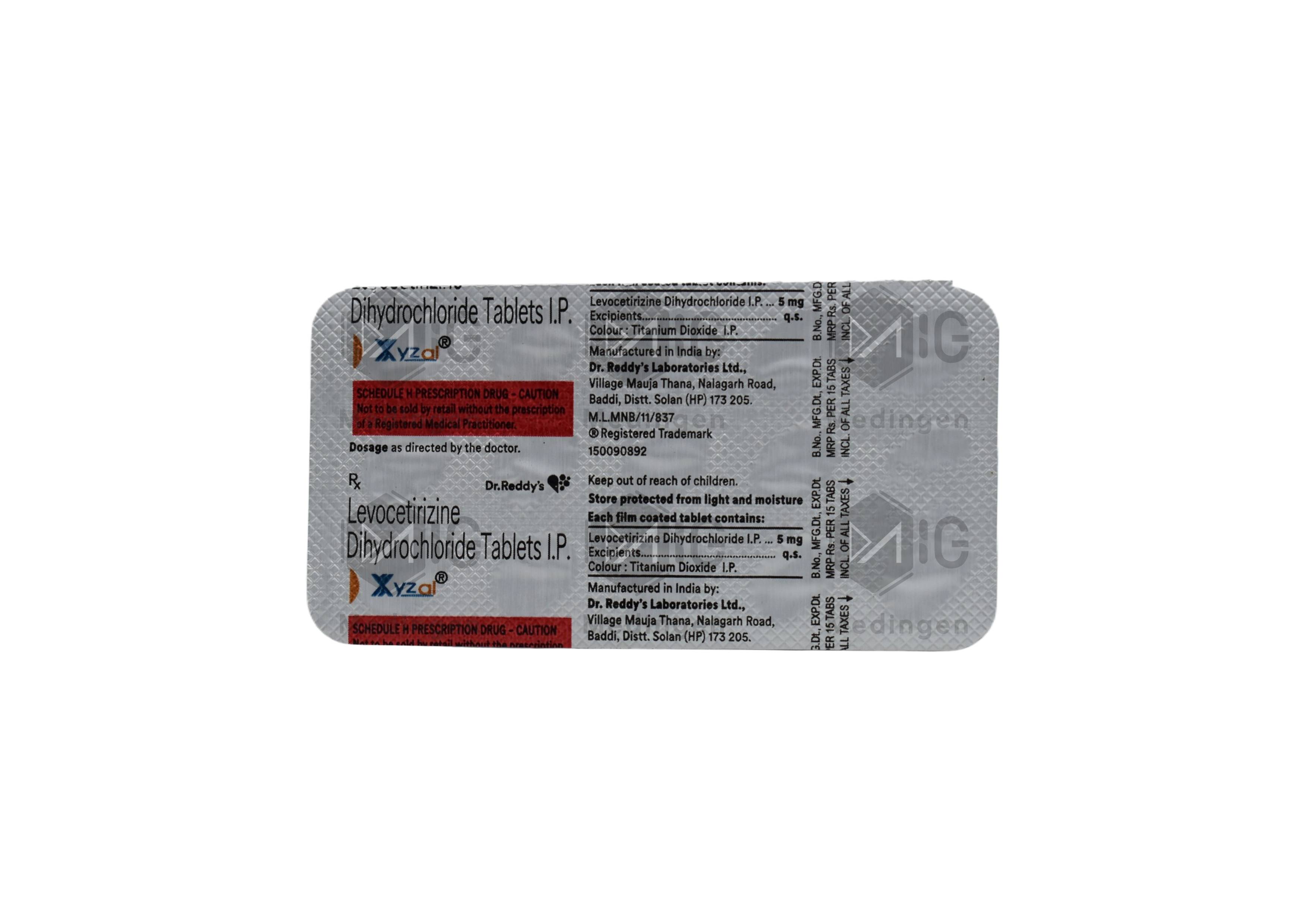 XYZAL 5MG