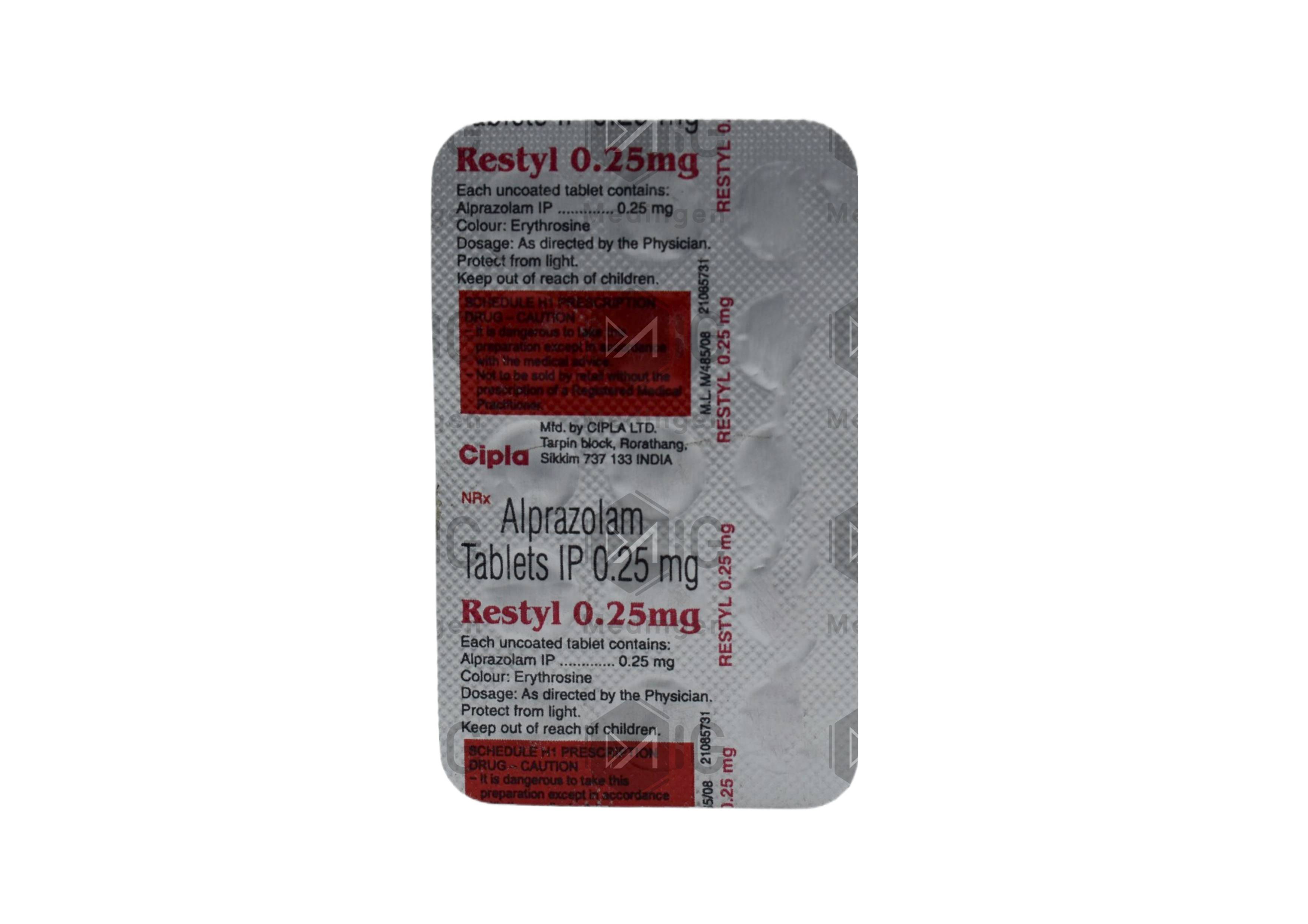 RESTYL 0.25MG